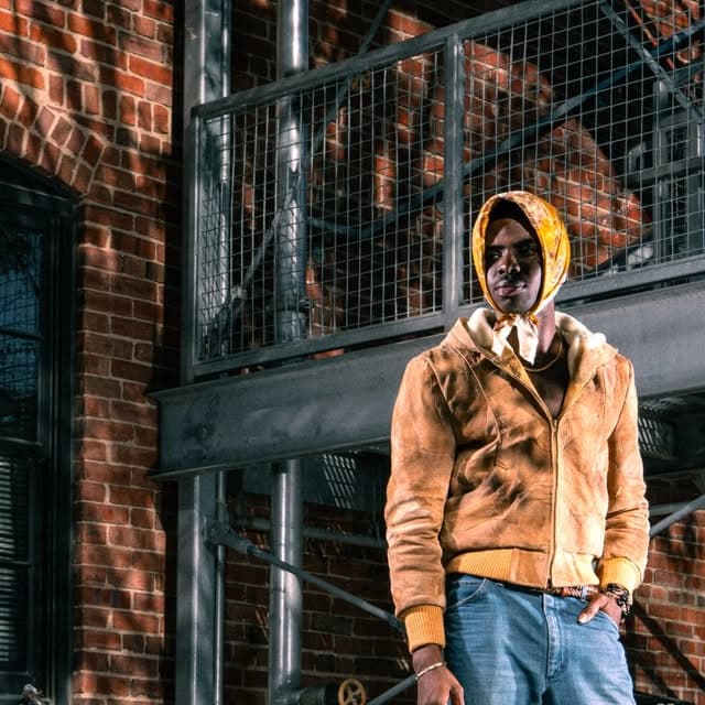 Brick light portrait